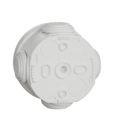 Mureva Box boite de dérivation avec embouts Ø 60 IP55 blanc polaire