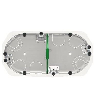 Multifix boîte d'encastrement Ø 67mm prof 50mm 2 postes entraxe 71 mm
