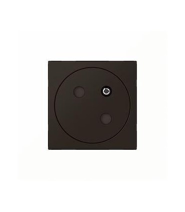 Prise de courant 2P+T mosaic link 2m fb noir mat surface