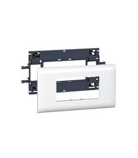 Support Mosaic 4 modules pour goulotte DLP monobloc avec couvercle 85mm