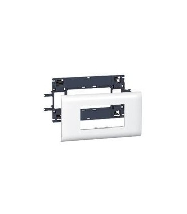Support Mosaic 4 modules pour goulotte DLP monobloc avec couvercle 85mm