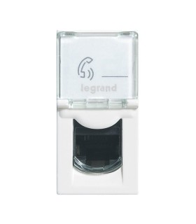 MOSAIC RJ45 CAT6  F/UTP 1 module - blanc