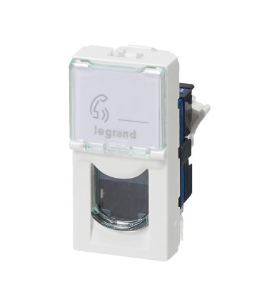 MOSAIC RJ45 CAT6  F/UTP 1 module - blanc