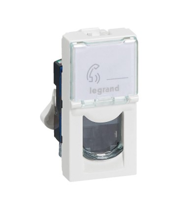 MOSAIC RJ45 CAT6  F/UTP 1 module - blanc