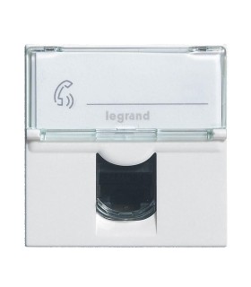 Mosaic Prise RJ 45 multimédia catégorie 6 F/UTP 2 modules - blanc