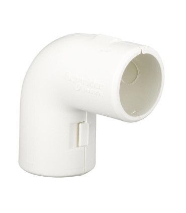Mureva Tube équerre pour conduit rigide Ø20mm blanc polaire