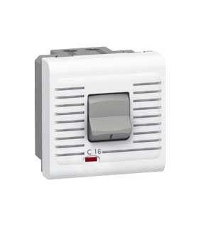 Disjoncteur magnétothermique Uni+Neutre 230V 16A Mosaic 2 modules blanc