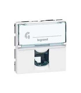 Mosaic Prise RJ12 6 contacts 2 modules blanc
