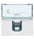 Mosaic Prise RJ12 6 contacts 2 modules blanc