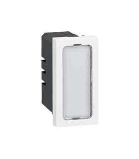 Mosaic Voyant antimicrobien simple 230V 1W 1 module avec 4 étiquettes de couleur