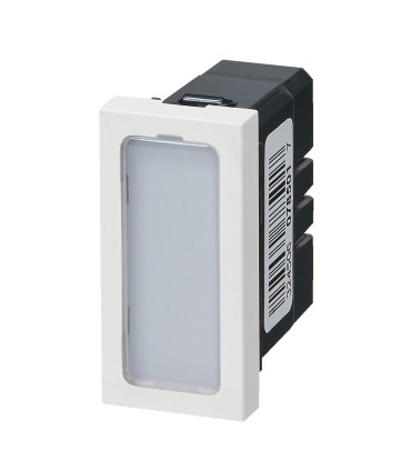 Mosaic Voyant antimicrobien simple 230V 1W 1 module avec 4 étiquettes de couleur