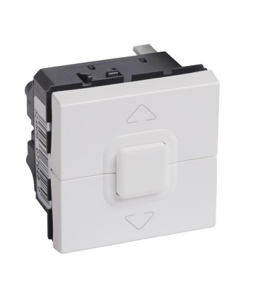 Mosaic Poussoir pour 1 ou plusieurs volets roulants 500W maximum - blanc