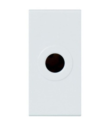 Sortie de fil Ø8mm Mosaic 1 module blanc