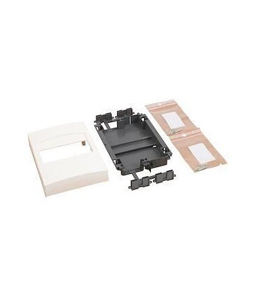 Support 6 modules pour appareils modulaires pour goulottes DLP monobloc avec couvercle 130mm