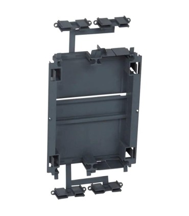 Support 6 modules pour appareils modulaires pour goulottes DLP monobloc avec couvercle 130mm