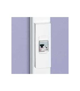 Support 2 modules pour appareil modulaire pour goulotte DLP monobloc avec couvercle 65mm