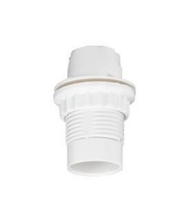 Douille pour ampoule E14 - polyamide blanc