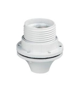 Douille culot E27 à chemise demi-filetée et bague matière isolante 4A 150W