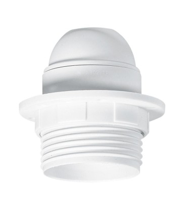 Douille culot E27 à chemise demi-filetée et bague matière isolante 4A 150W