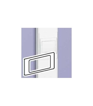 Support universel 2 postes pour goulotte DLP monobloc avec couvercle 85mm