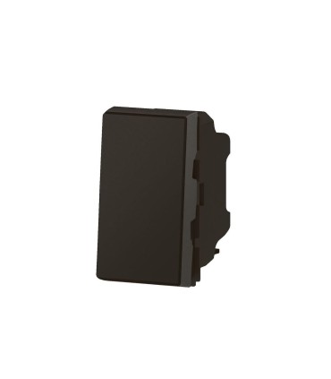 MOSAIC Poussoir 6A 250V 1 module- Noir mat