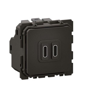 Céliane Prise double USB Type-C 20W Power Delivery - bornes automatiques
