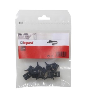 Sachet de 10 embases à visser pour colliers - noir