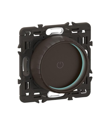 Variateur avec bague rotative 200W LED Céliane - enjoliveur Noir et support