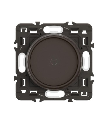 Variateur avec bague rotative 200W LED Céliane - enjoliveur Noir et support