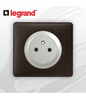 Prise 2P+T Surface complète Legrand Céliane Basalte Poudré