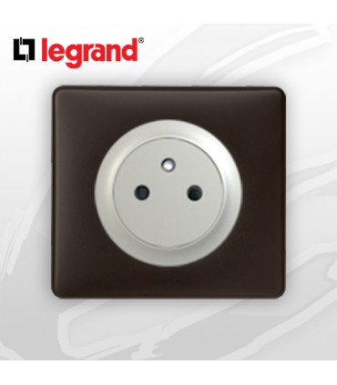 Prise 2P+T Surface complète Legrand Céliane Basalte Poudré