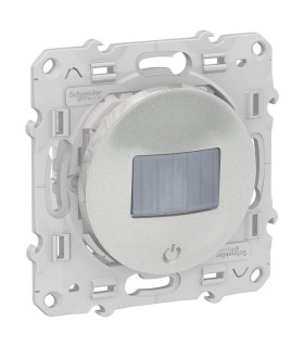 Odace, détecteur de présence et de mouvement Alu, toutes charges, 3 fils