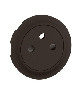Enjoliveur prise 2P+T Surface Céliane - Noir