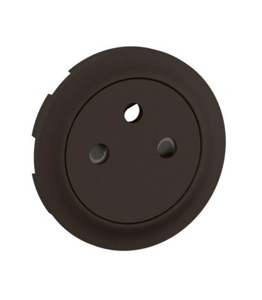 Enjoliveur prise 2P+T Surface Céliane - Noir