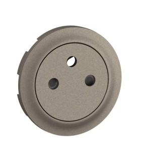 Enjoliveur prise 2P+T Surface Céliane - Titanium