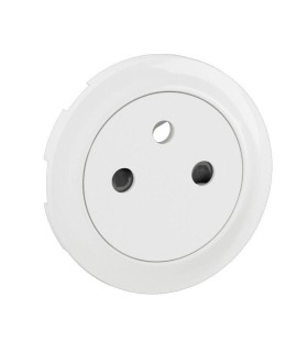 Enjoliveur prise 2P+T Surface Céliane - Blanc