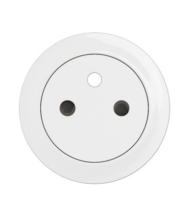 Enjoliveur prise 2P+T Surface Céliane - Blanc
