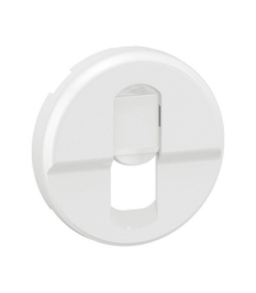 Enjoliveur prise simple RJ45 Céliane - Blanc