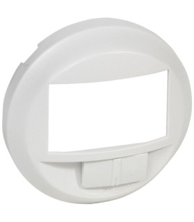 Enjoliveur Céliane pour détecteur de mouvements toutes lampes 2 fils Blanc