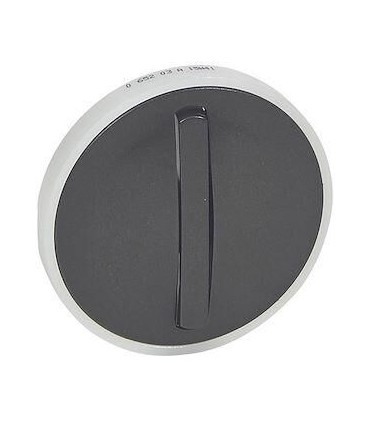 Enjoliveur Voyant  Céliane pour interrupteur, va-et-vient ou poussoir lumineux - Doigt étroit - Graphite.