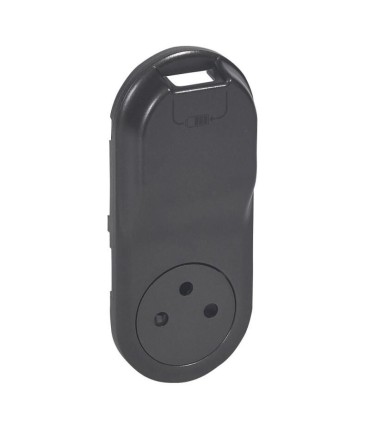 Enjoliveur Céliane pour prise 2P+T Surface et chargeur USB semi encastré finition graphite