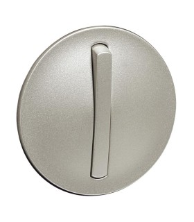 Enjoliveur étroit Céliane pour interrupteur, V & V ou poussoir lumineux - Titane