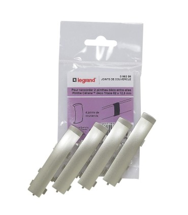 Joint de couvercle pour plinthe Céliane déco 82x12,5mm - Titane