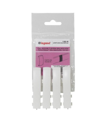 Joint de couvercle pour plinthe Céliane déco 82x12,5mm - blanc