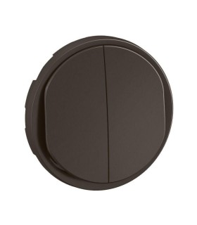 Enjoliveur Céliane double poussoir NO+NF lumineux  - Noir