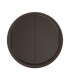 Enjoliveur Céliane double poussoir NO+NF lumineux  - Noir