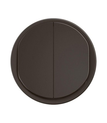 Enjoliveur Céliane double poussoir NO+NF lumineux  - Noir