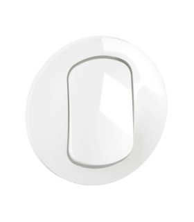 Enjoliveur IP44 Céliane interrupteur et ou va-et-vient - Blanc