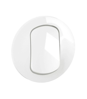 Enjoliveur IP44 Céliane interrupteur et ou va-et-vient - Blanc