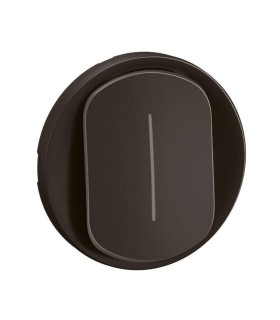 Enjoliveur interrupteur va-et-vient témoin Céliane - Noir